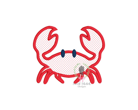 Crab Satin Stitch Applique