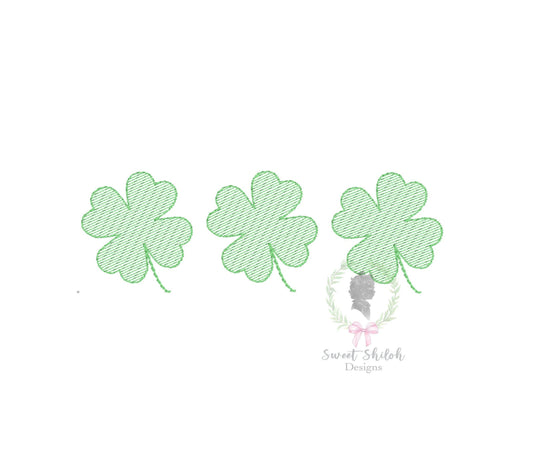 St. Patrick's Day Shamrock Trio Sketch