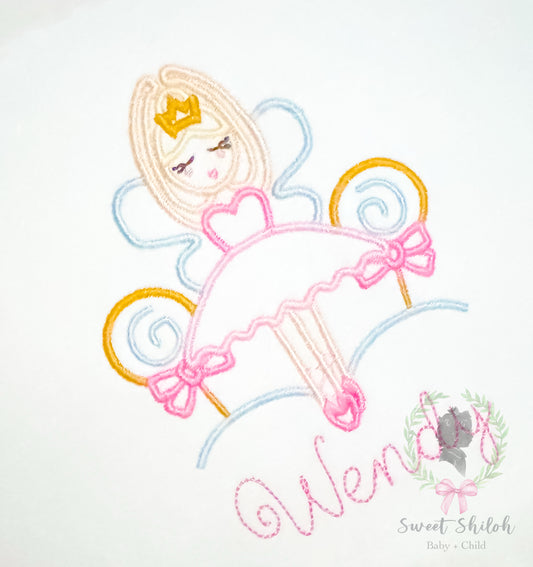 Sugarplum Dancer Satin Outline