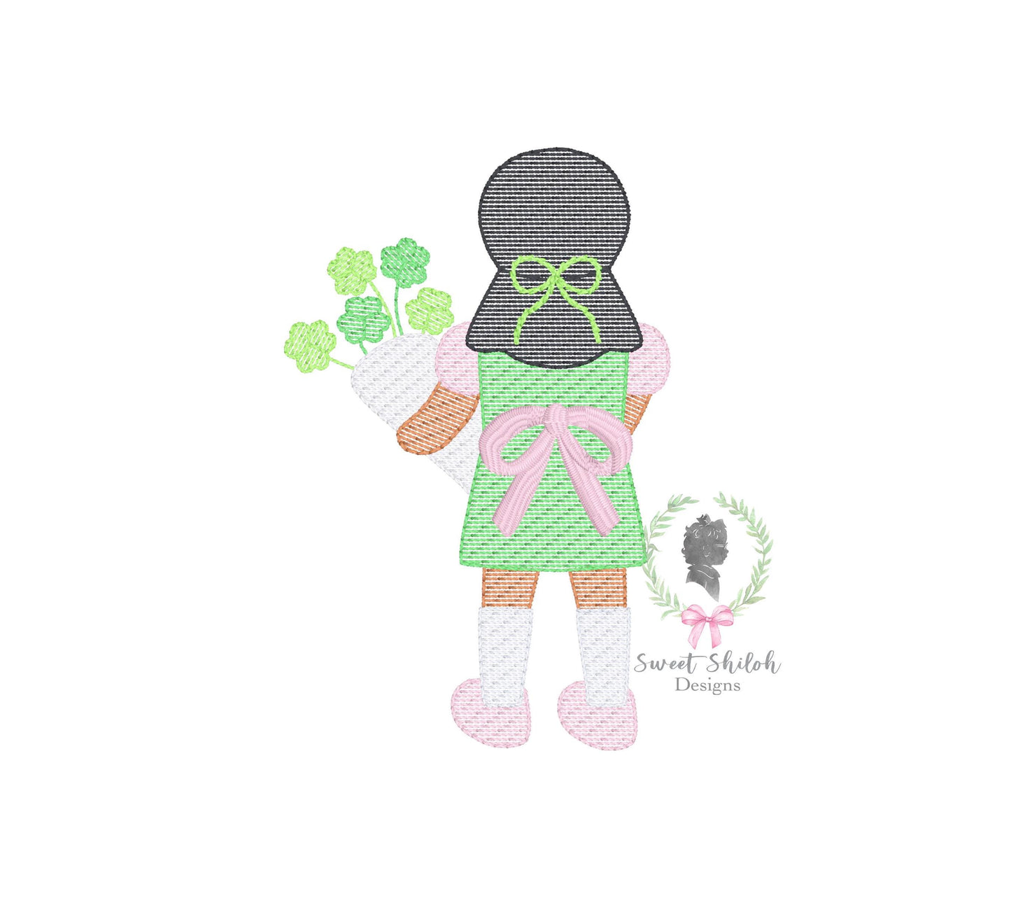 St. Patrick's Day Girl Sketch