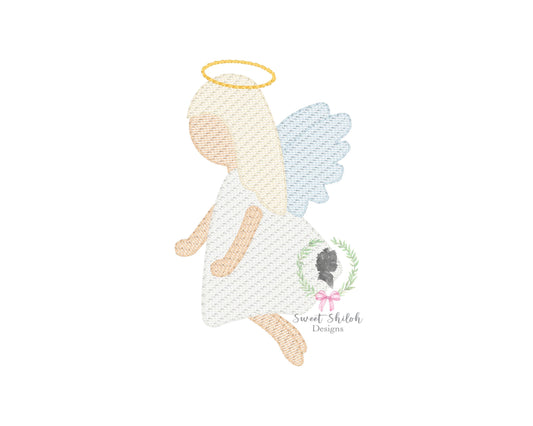 Christmas Girl Angel Sketch
