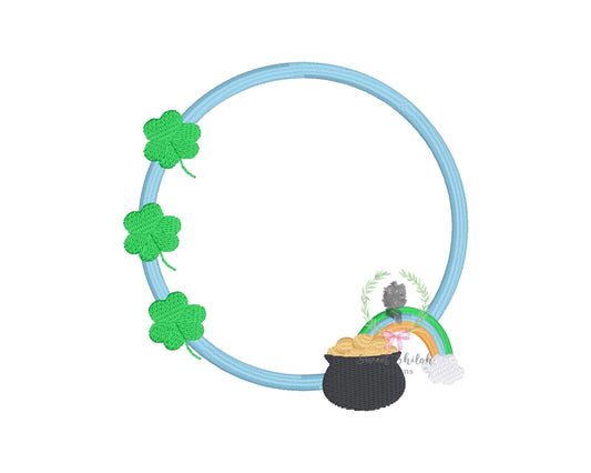 Pot of Gold Rainbow Frame Fill