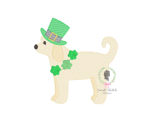 Golden Doodle St. Patrick Sketch