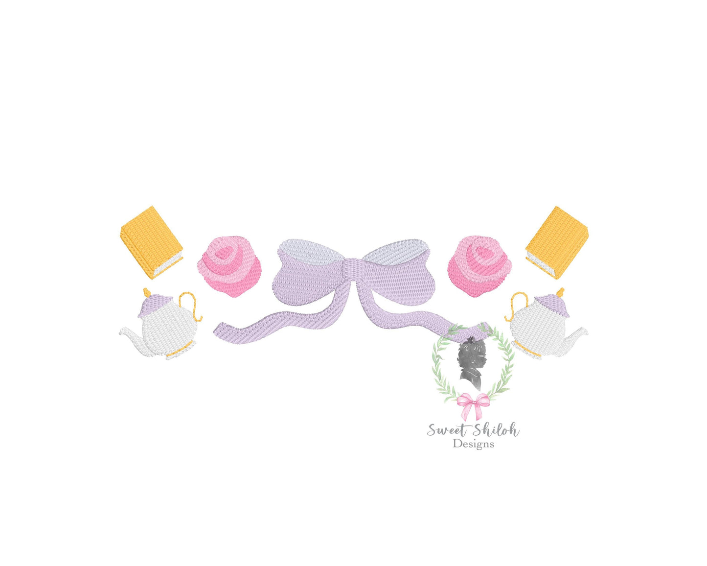 Storybook Princess Bow Frame Fill