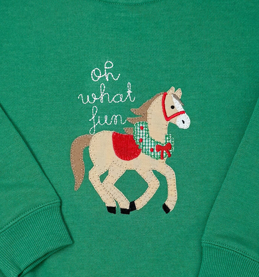 Christmas Horse Blanket Stitch Applique