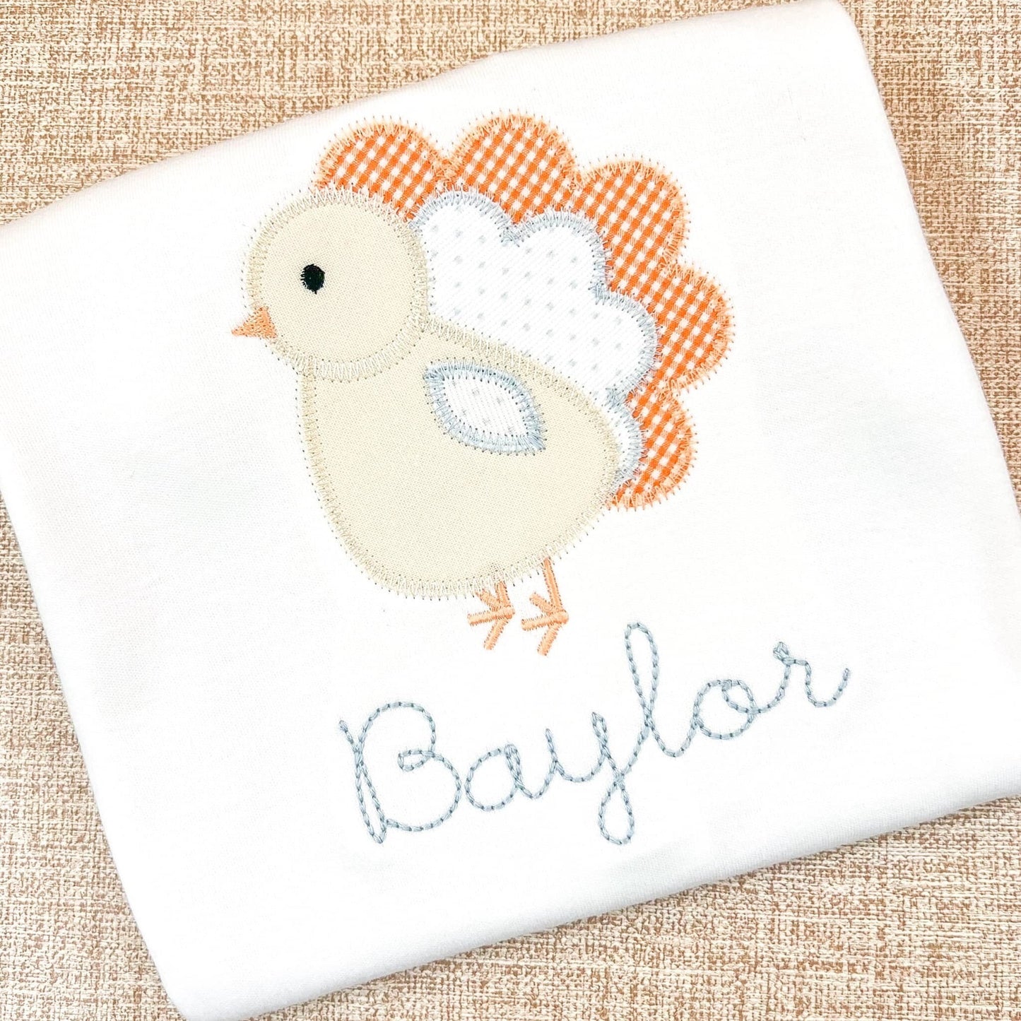 Thanksgiving Turkey Zigzag Stitch Applique