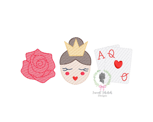 Fairytale Heart Queen Trio Sketch