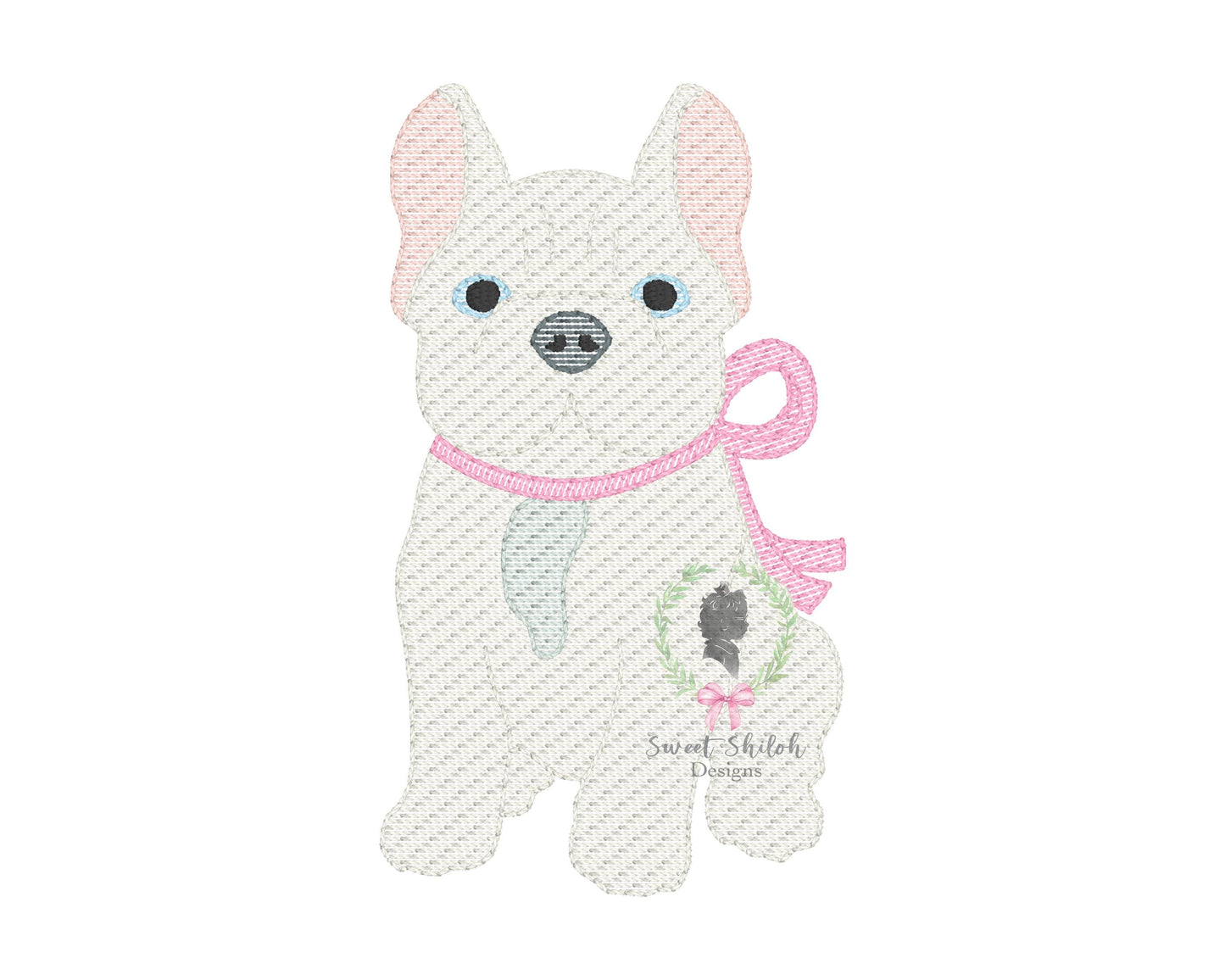 Frenchie with Bow Sketch