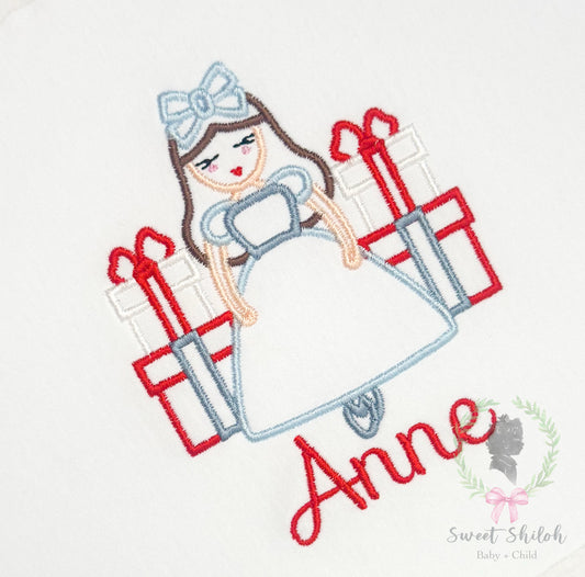 Nutcracker Dancer Satin Outline