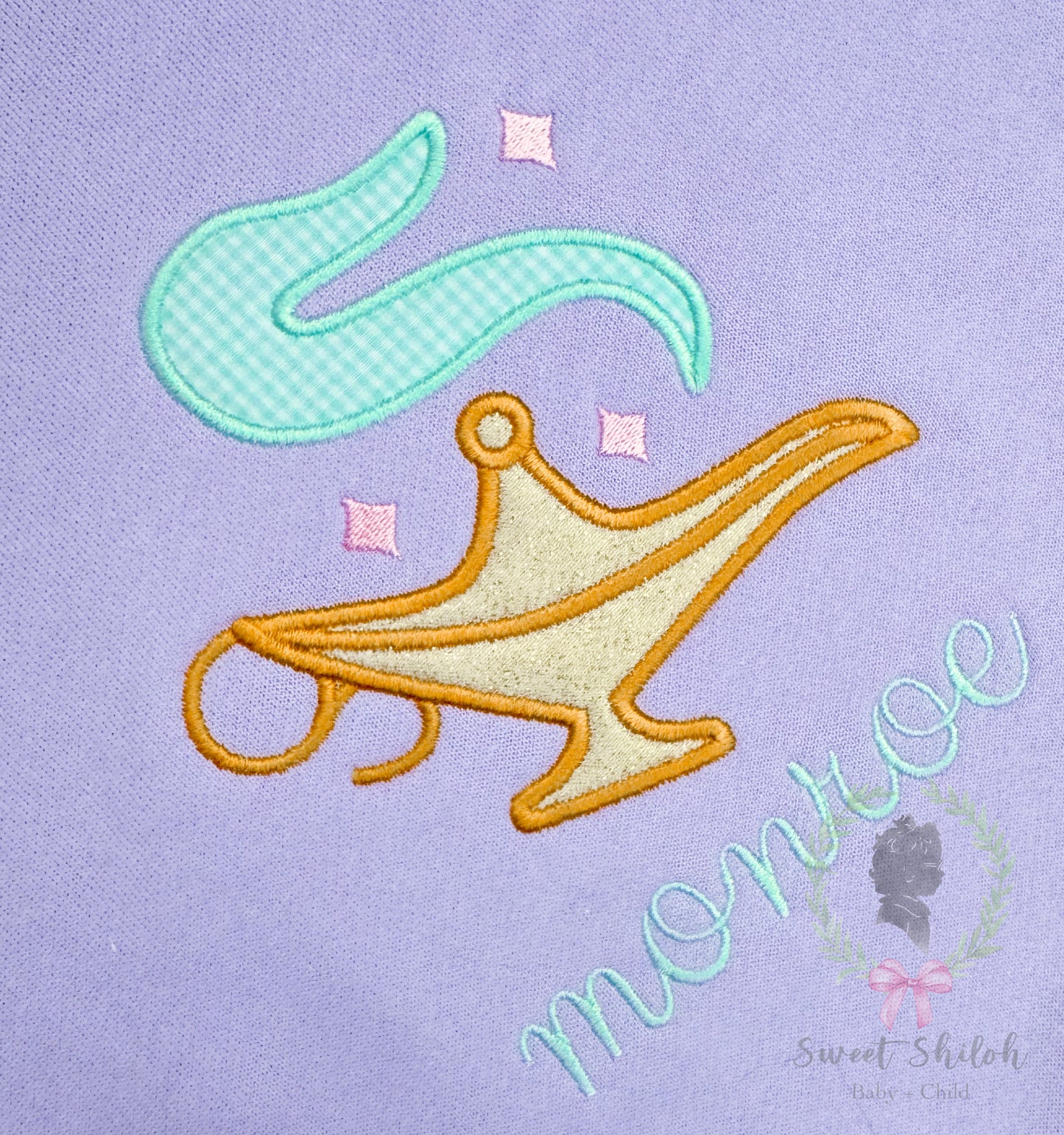 Magic Lamp Satin Stitch Applique