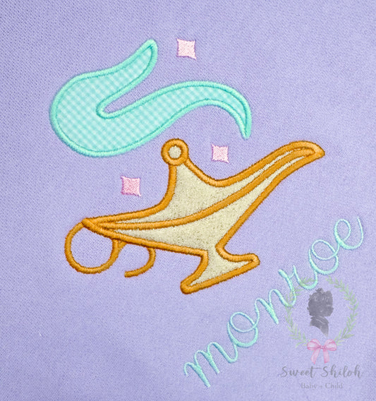 Magic Lamp Satin Stitch Applique