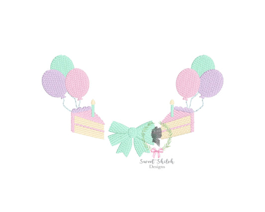 Birthday Cake Slice Frame Fill