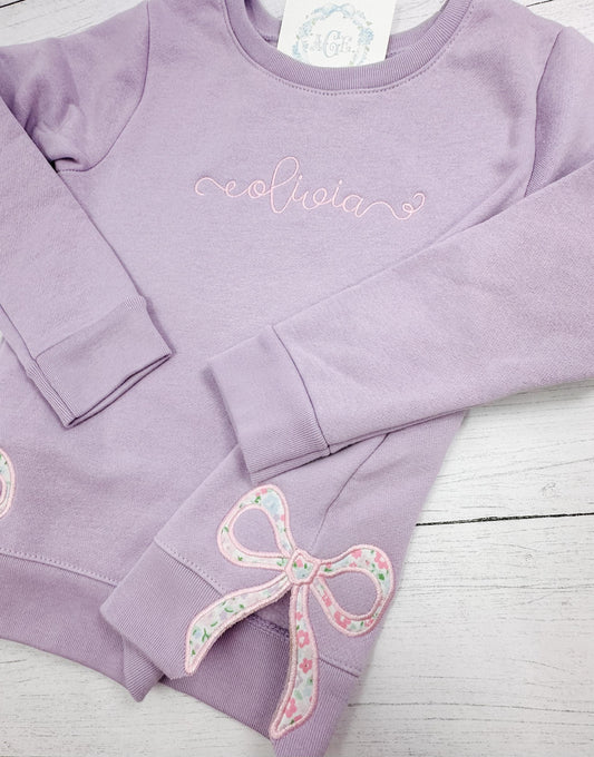 Bow Satin Stitch Applique