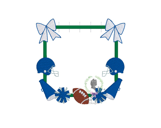 Football Field Cheer Frame Fill