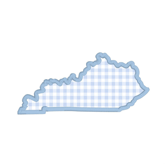 Kentucky State Satin Stitch Applique