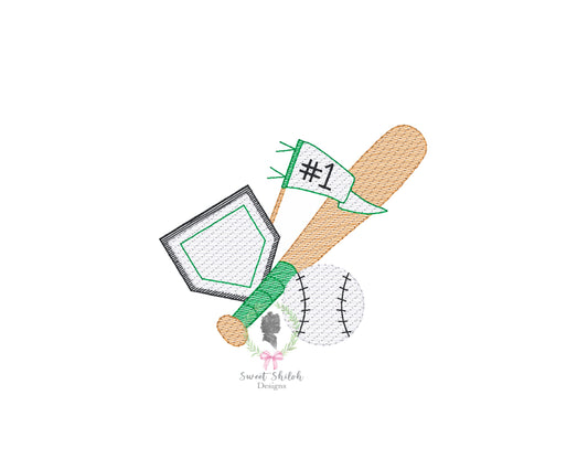 Baseball Fan Sketch
