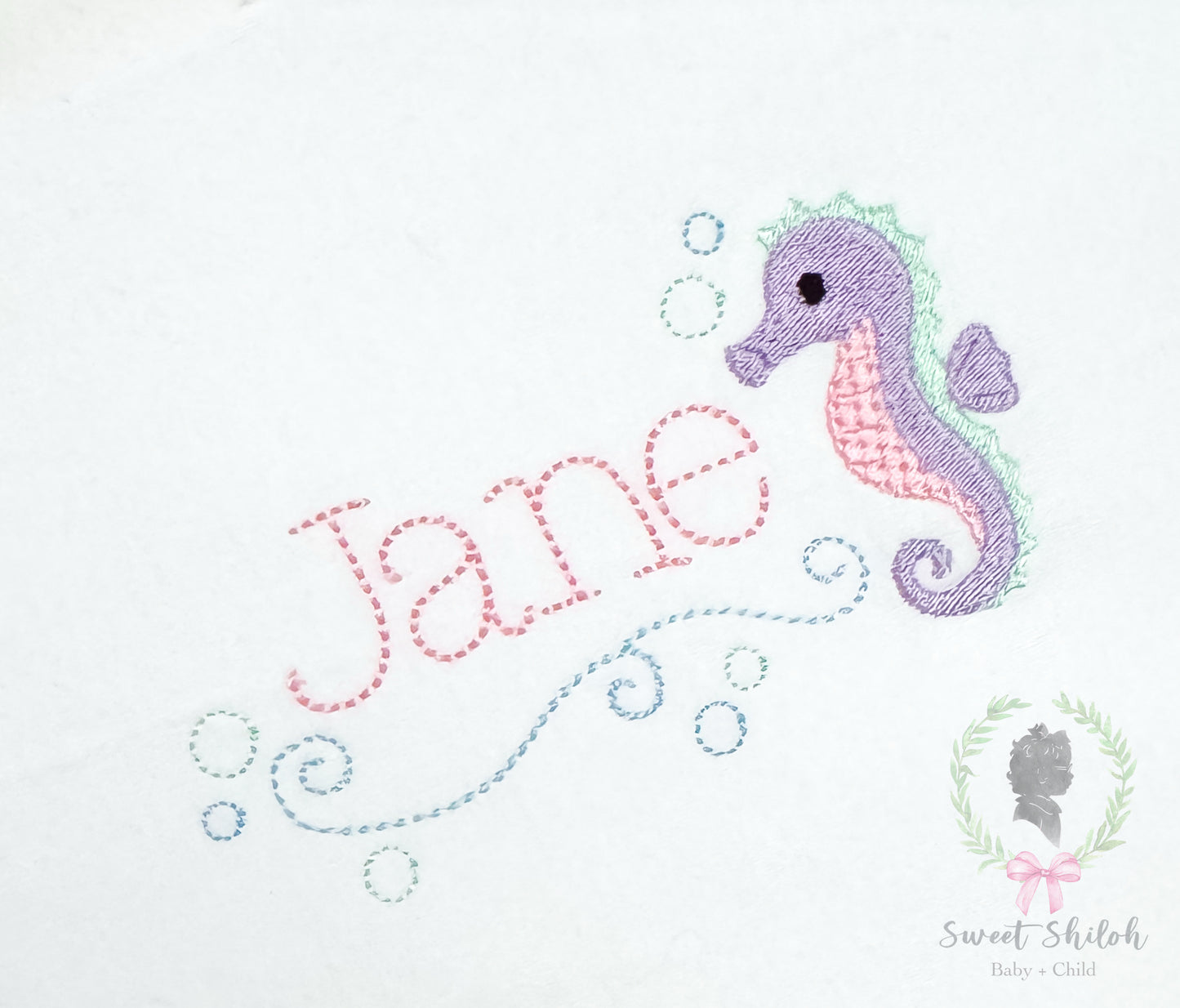 Swimming Seahorse Fill Frame