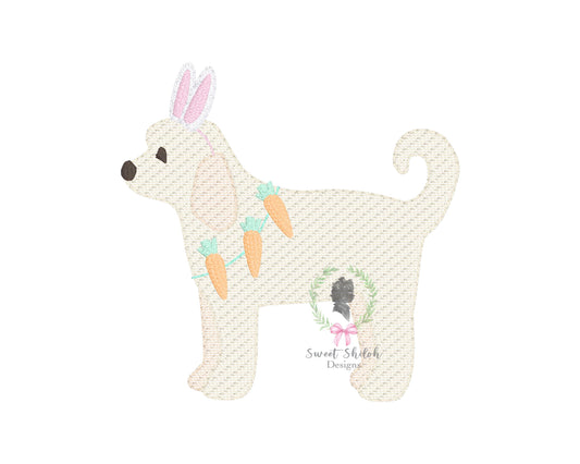 Golden Doodle Bunny Easter Sketch