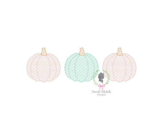 Pumpkin Trio Sketch