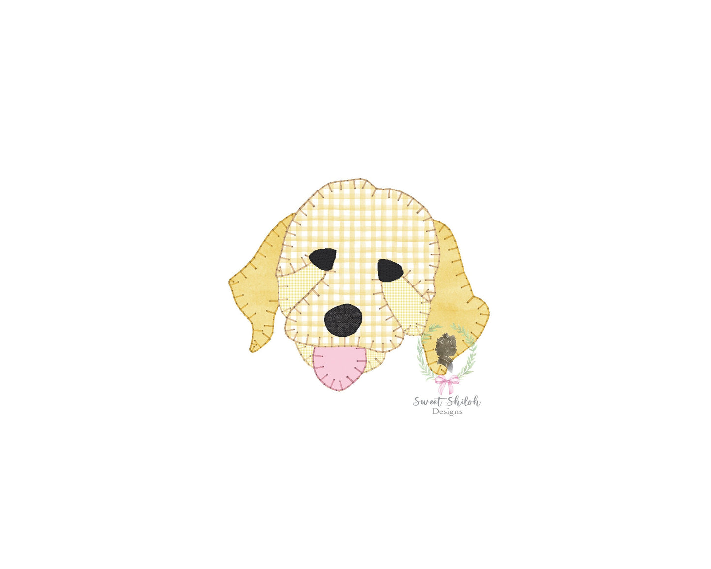Golden Doodle Blanket Stitch Applique