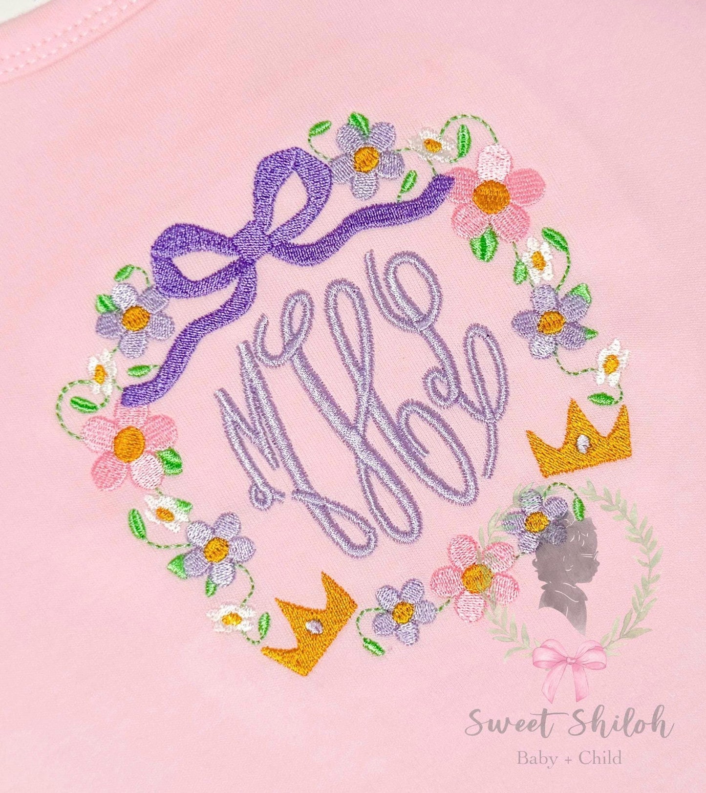 Tower Princess Floral Bow Frame Fill