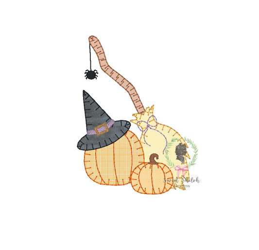 Witch Supplies Blanket Stitch Applique
