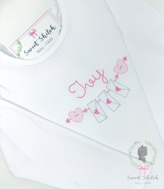 Love Letter Bunting Frame Sketch