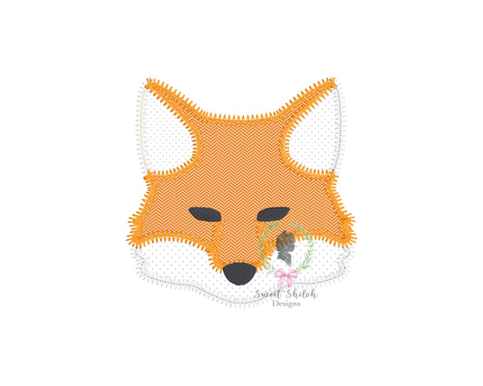 Fox Head Zigzag Stitch Applique