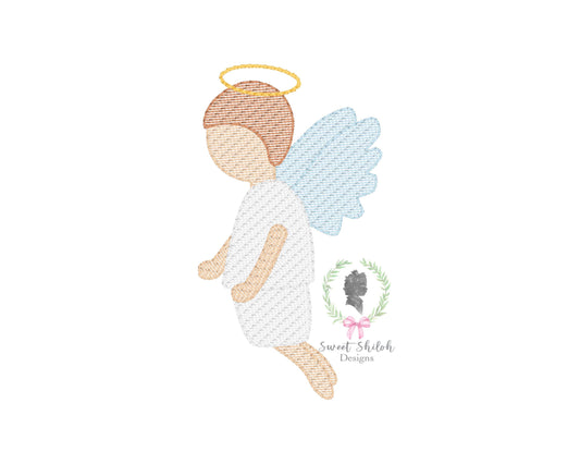 Christmas Boy Angel Sketch