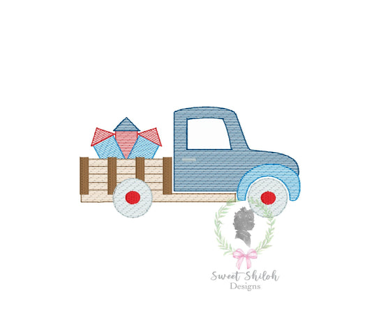 Truck with Rockets Sketch