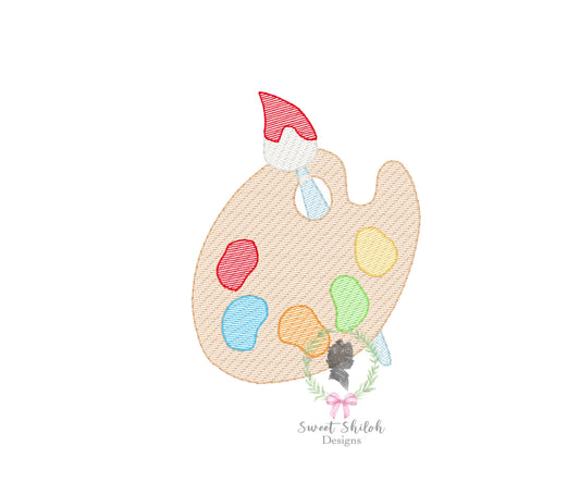 Paint Palette Sketch