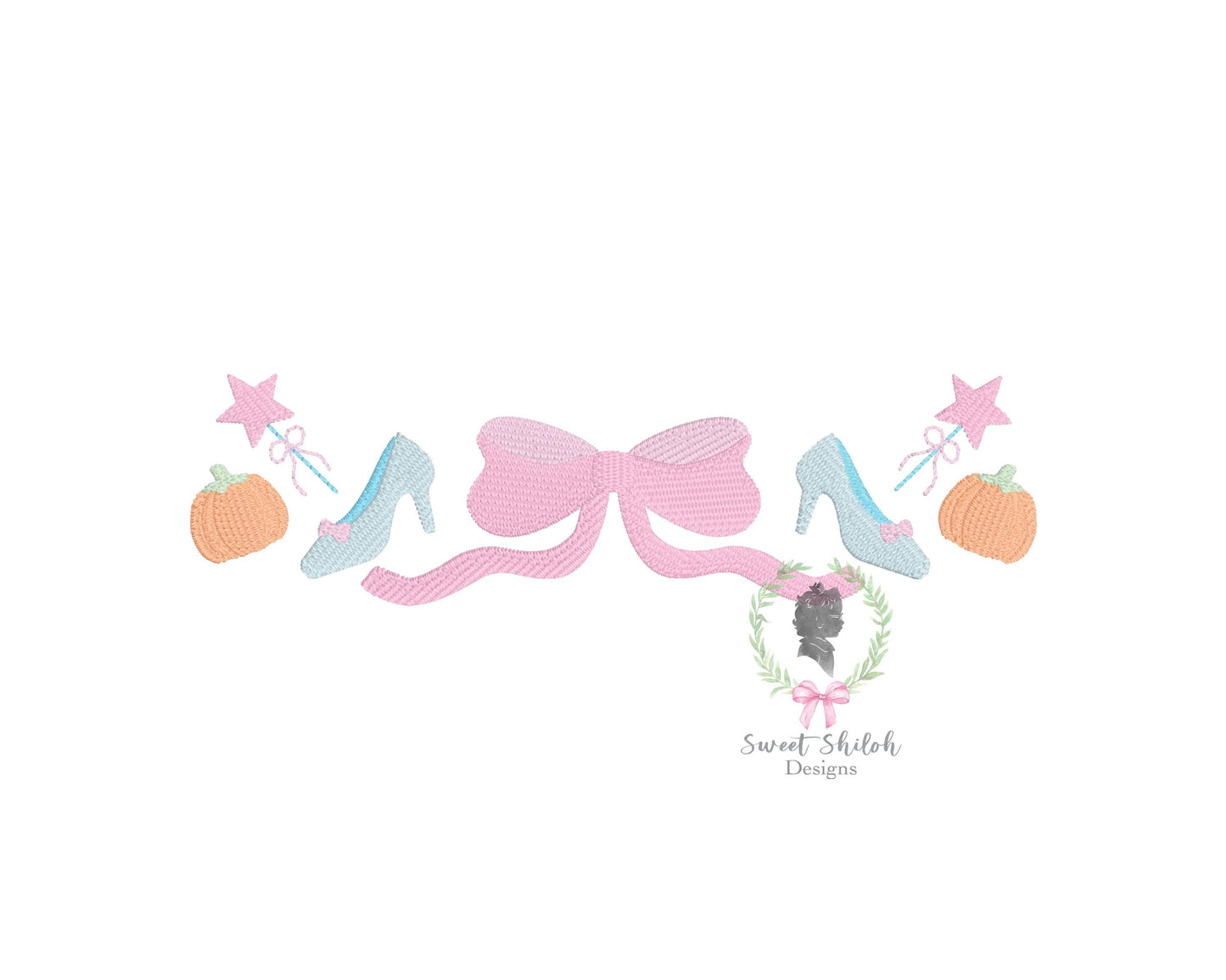 Midnight Princess Bow Frame Fill