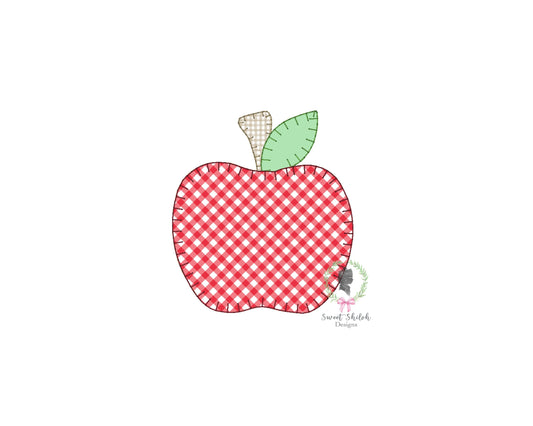 Apple Blanket Stitch Applique