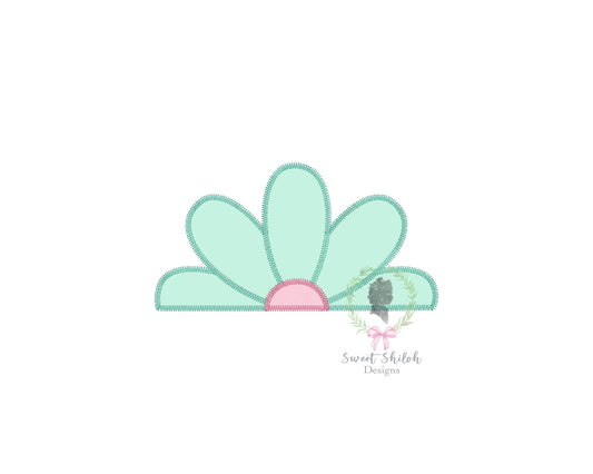 Floral Zigzag Stitch Applique