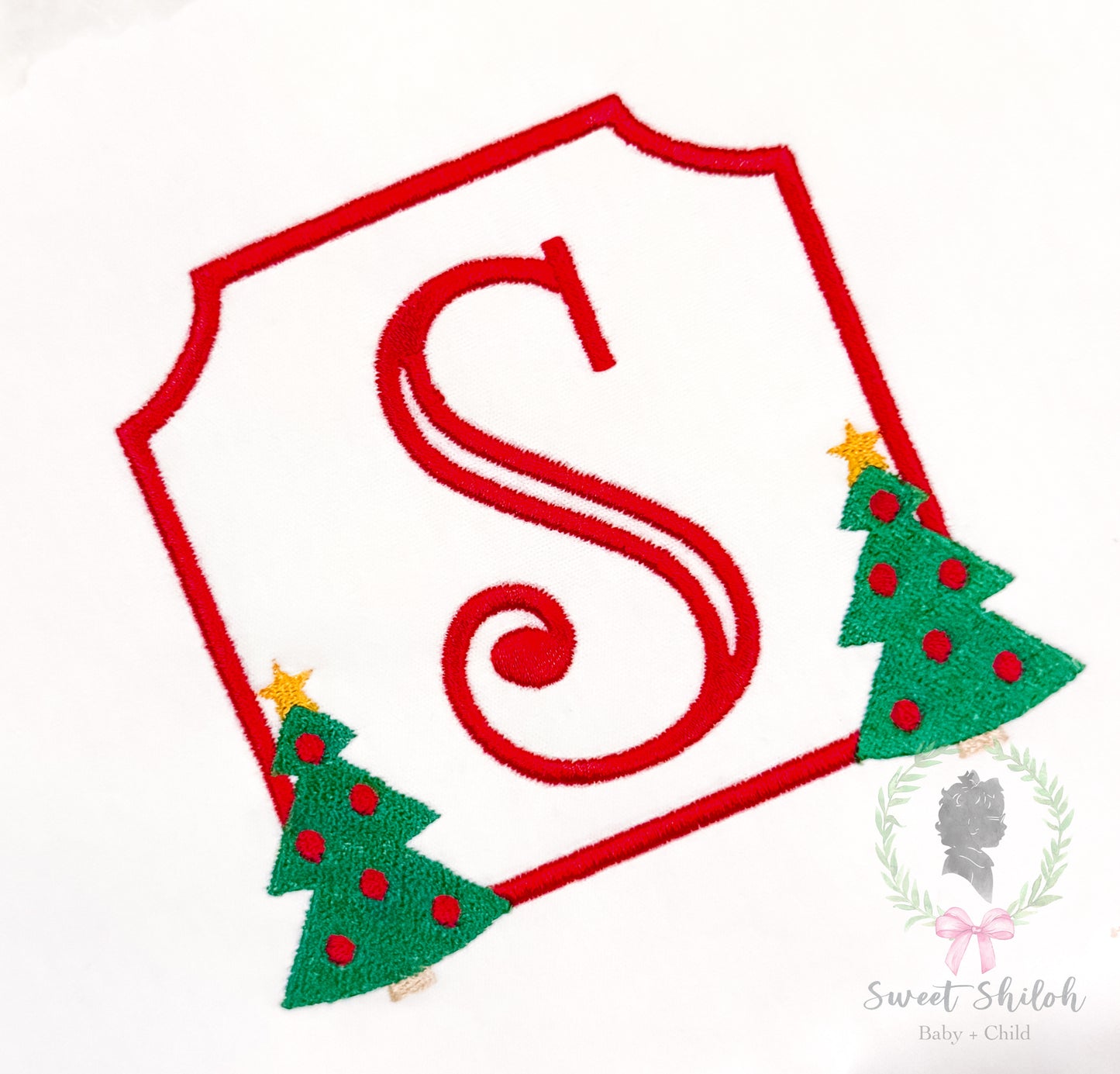 Christmas Tree Crest Fill Frame