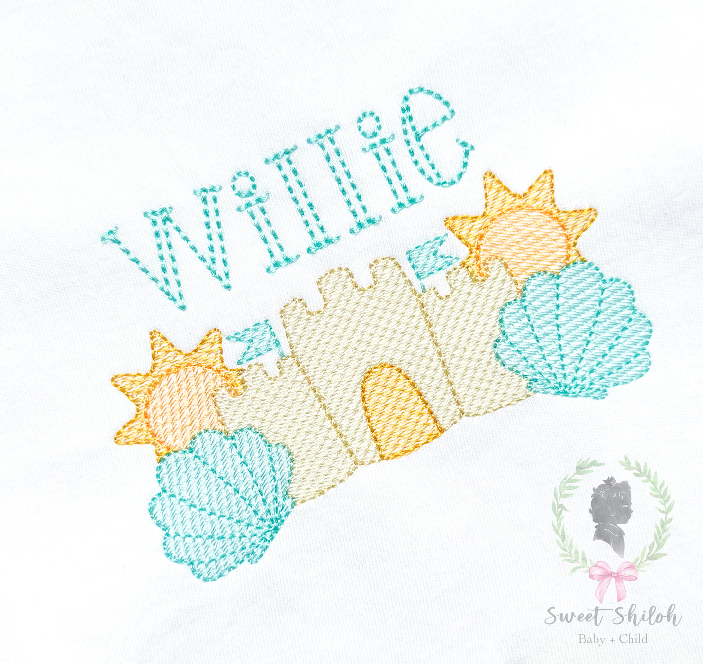 Sandcastle Shell Sketch Frame