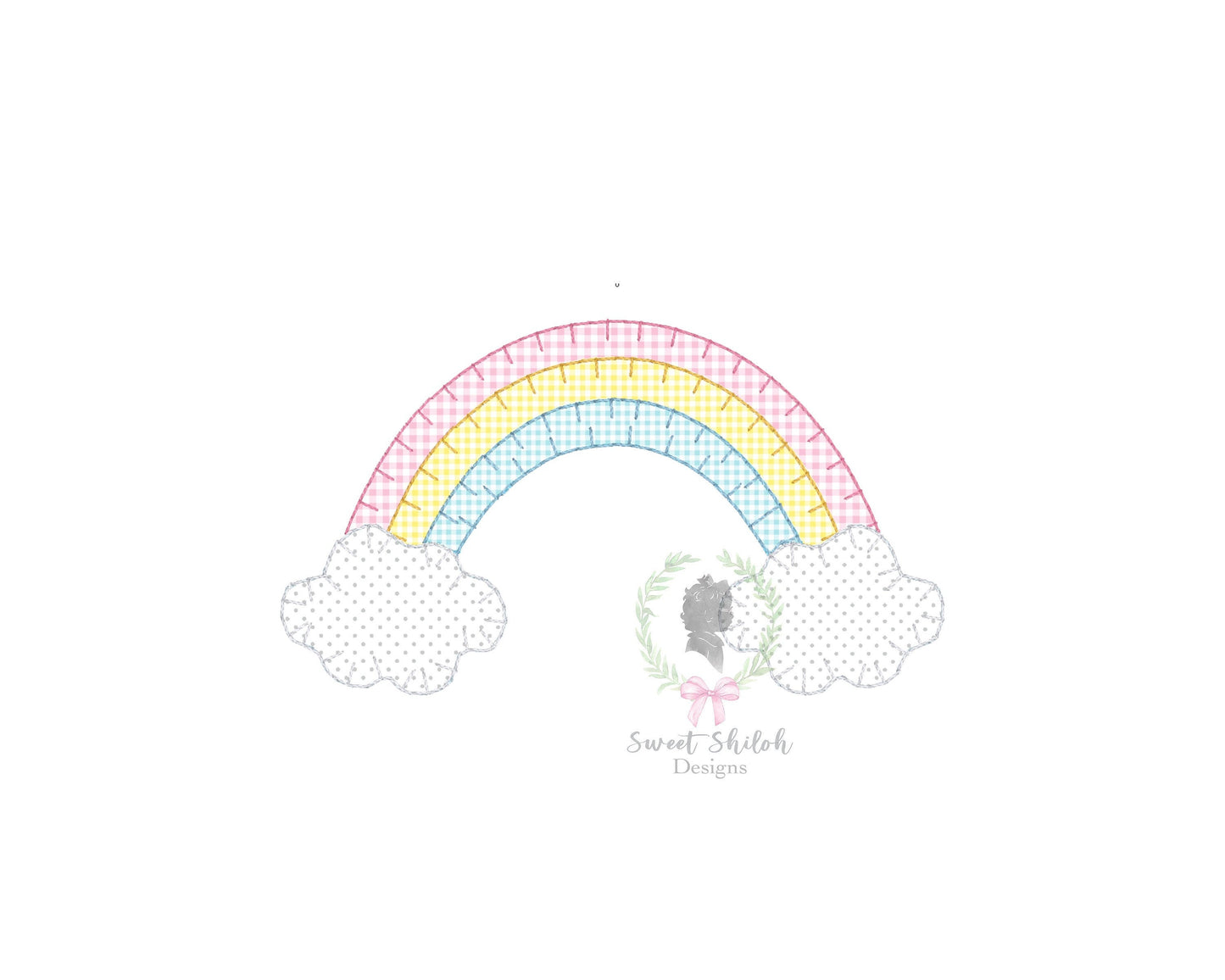 Rainbow Blanket Stitch Applique