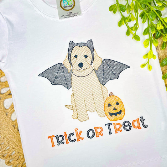 Golden Doodle Bat Costume Sketch
