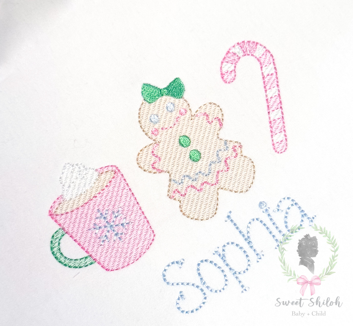 Gingerbread Bow Peppermint Trio Sketch