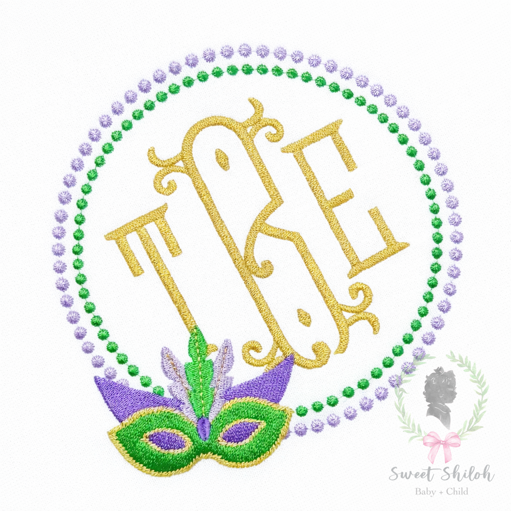 Mardi Gras Mask Fill Frame