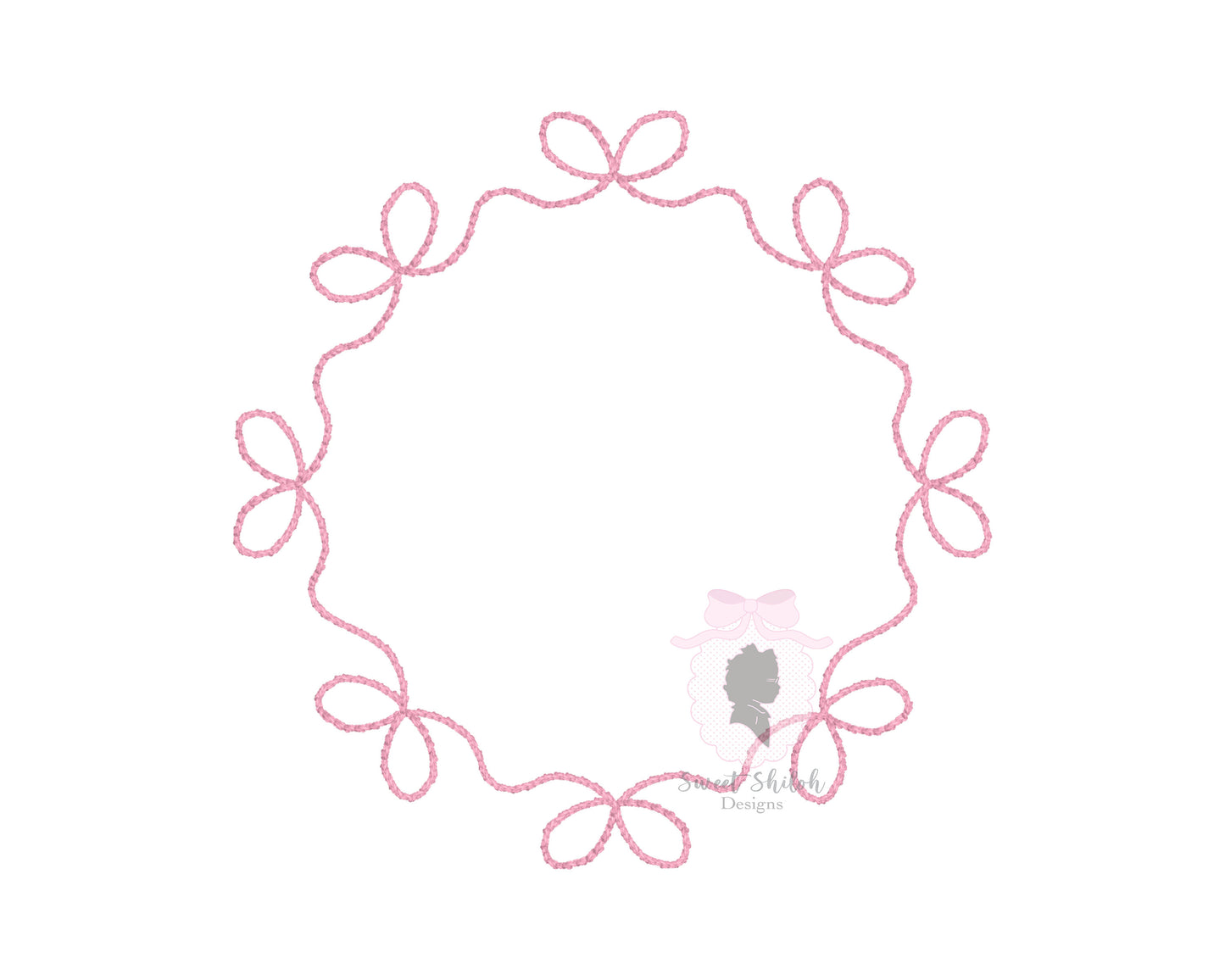 Bow Monogram Frame