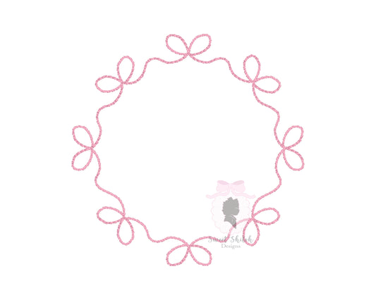 Bow Monogram Frame