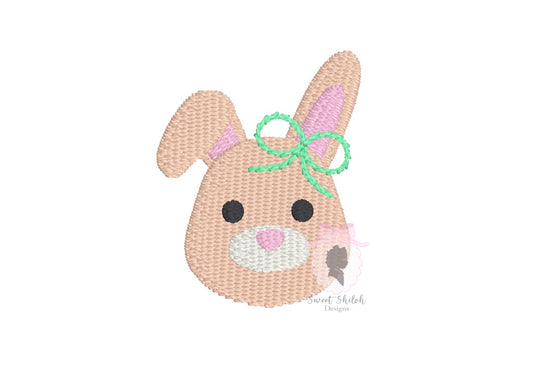 Bunny Head with Bow Mini Fill