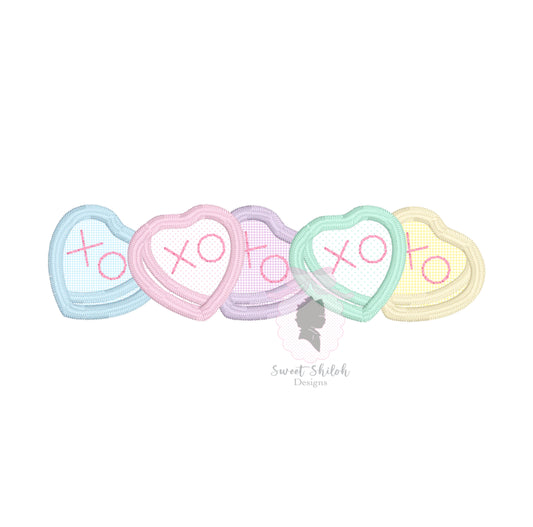 XOXO Heart Candy Satin Applique Frame