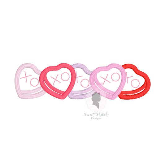 XOXO Heart Candy Satin Outline Frame