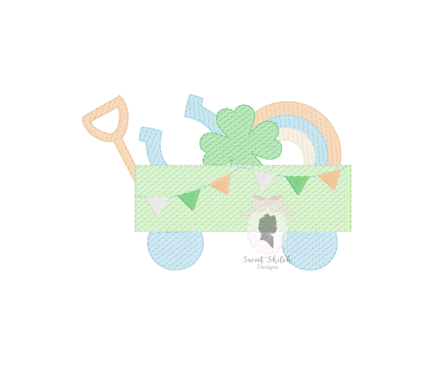 St. Patrick's Day Wagon Sketch
