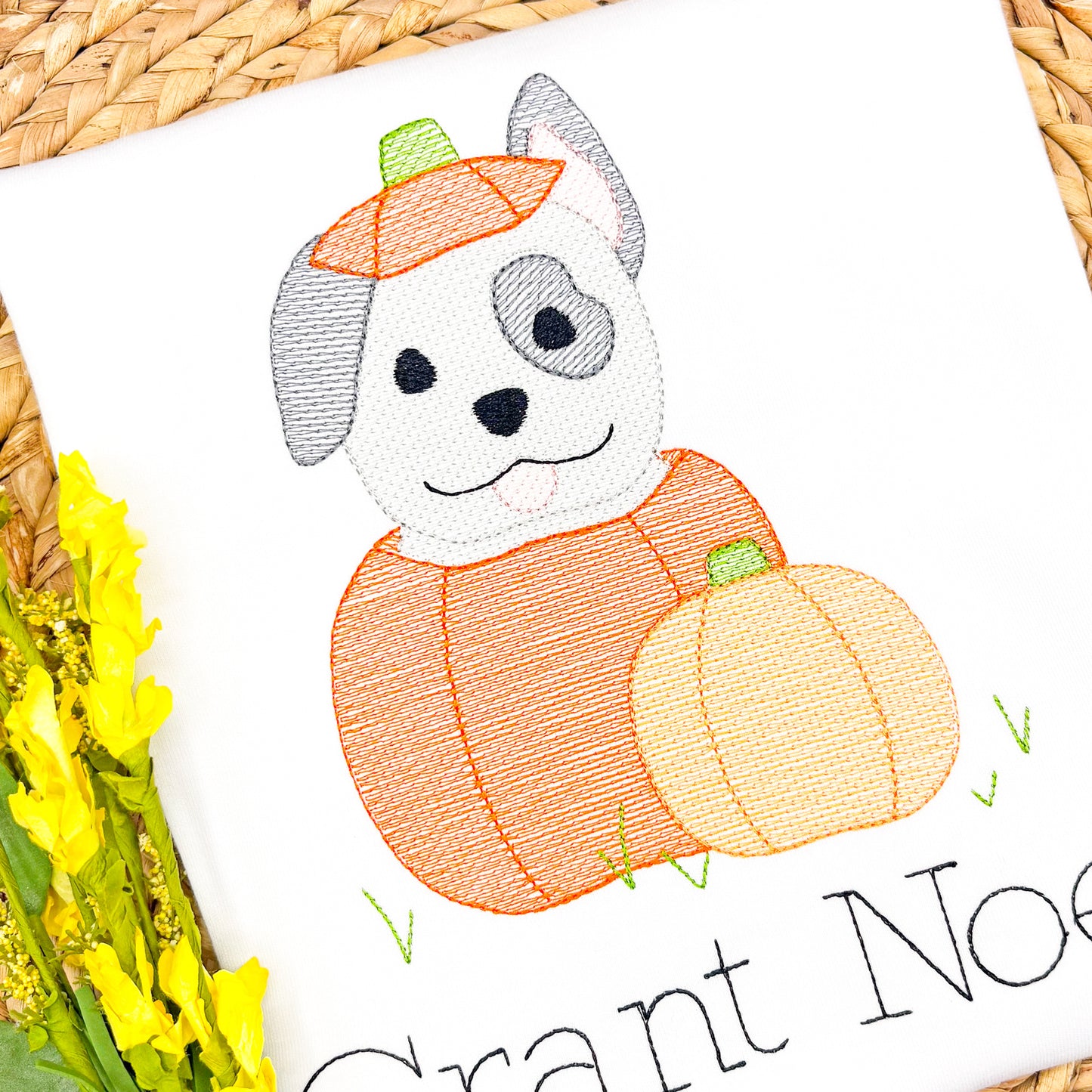 Pumpkin Patch Pup Sketch