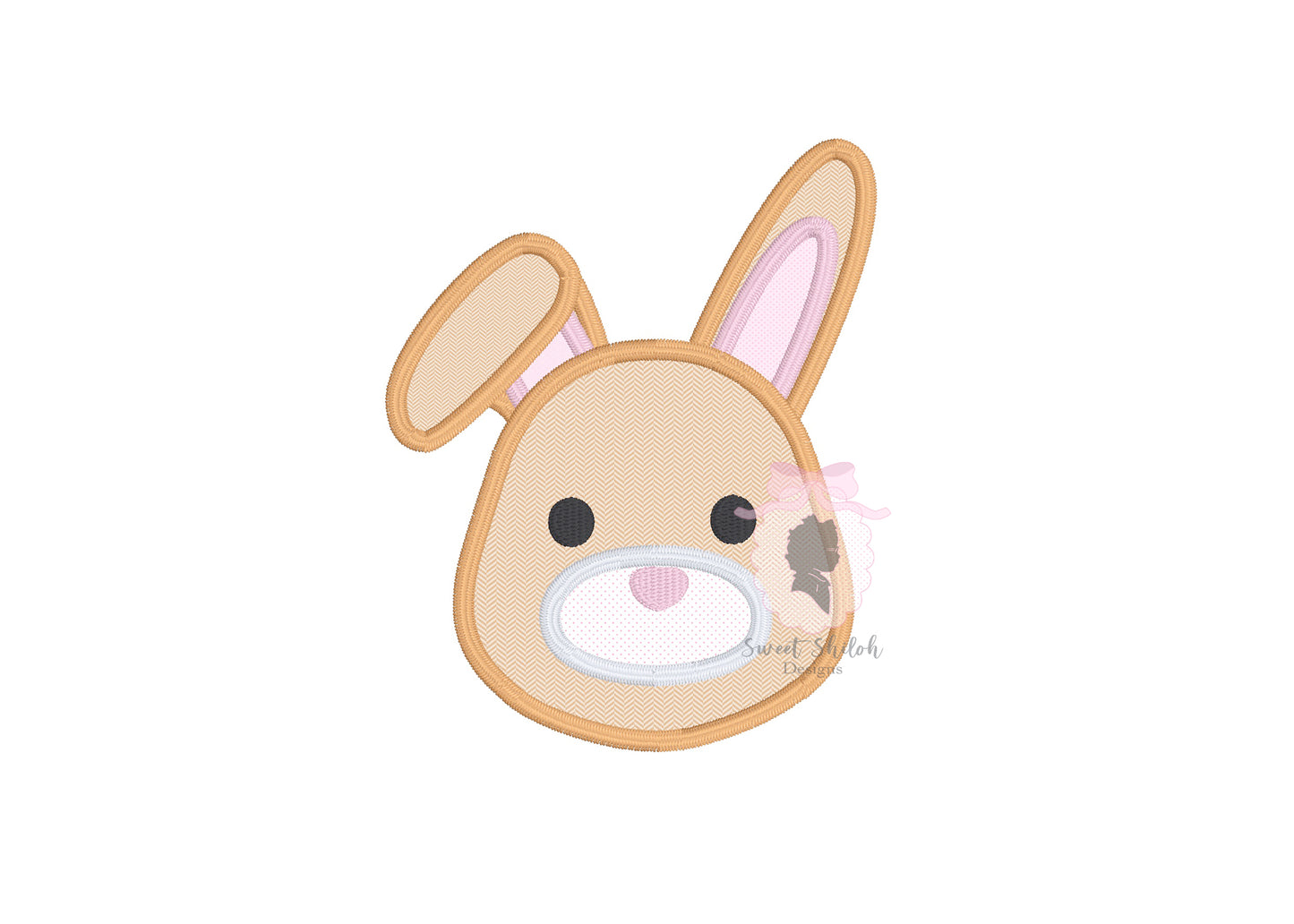 Bunny Head Satin Applique