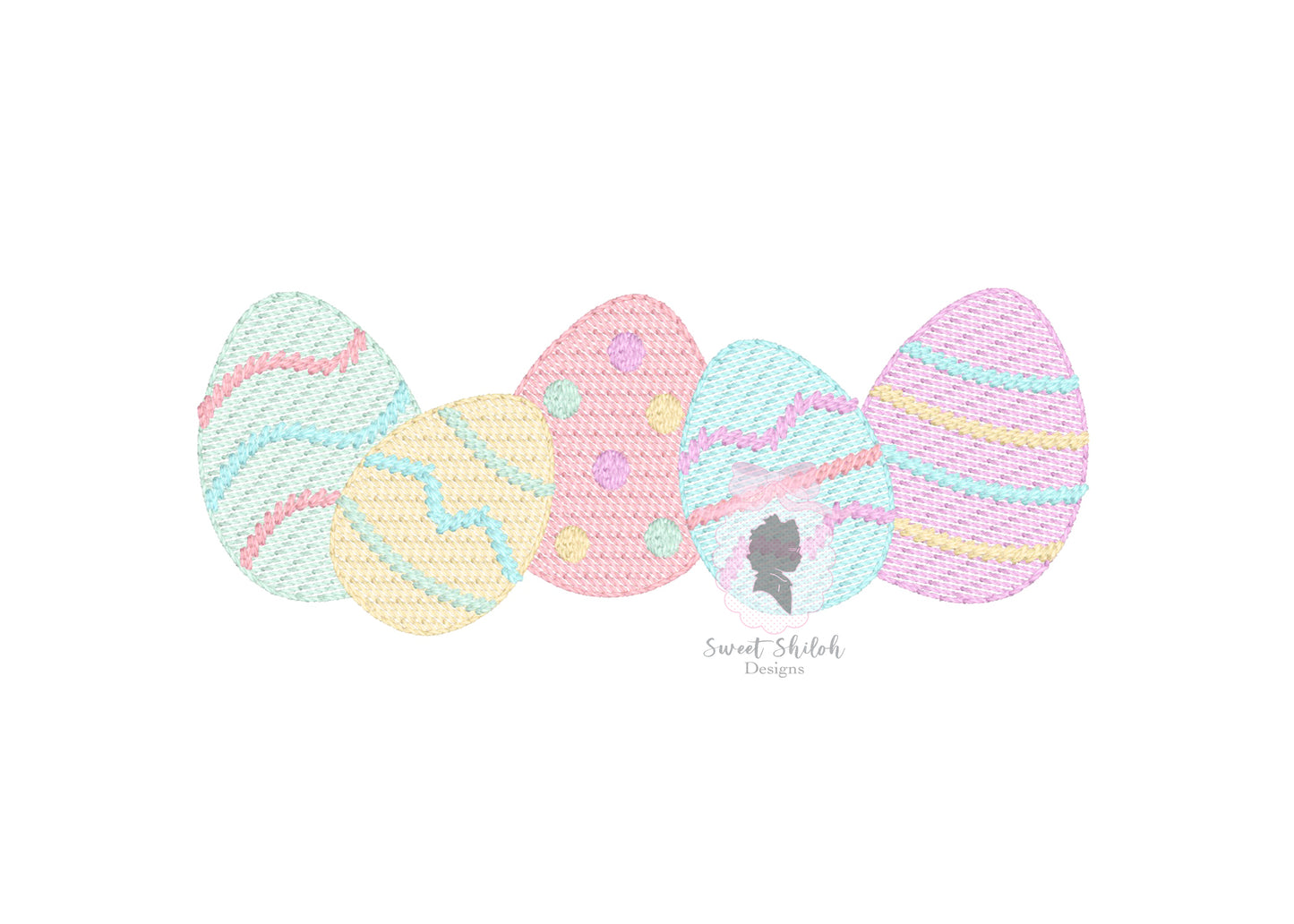 Easter Egg Bunch Sketch
