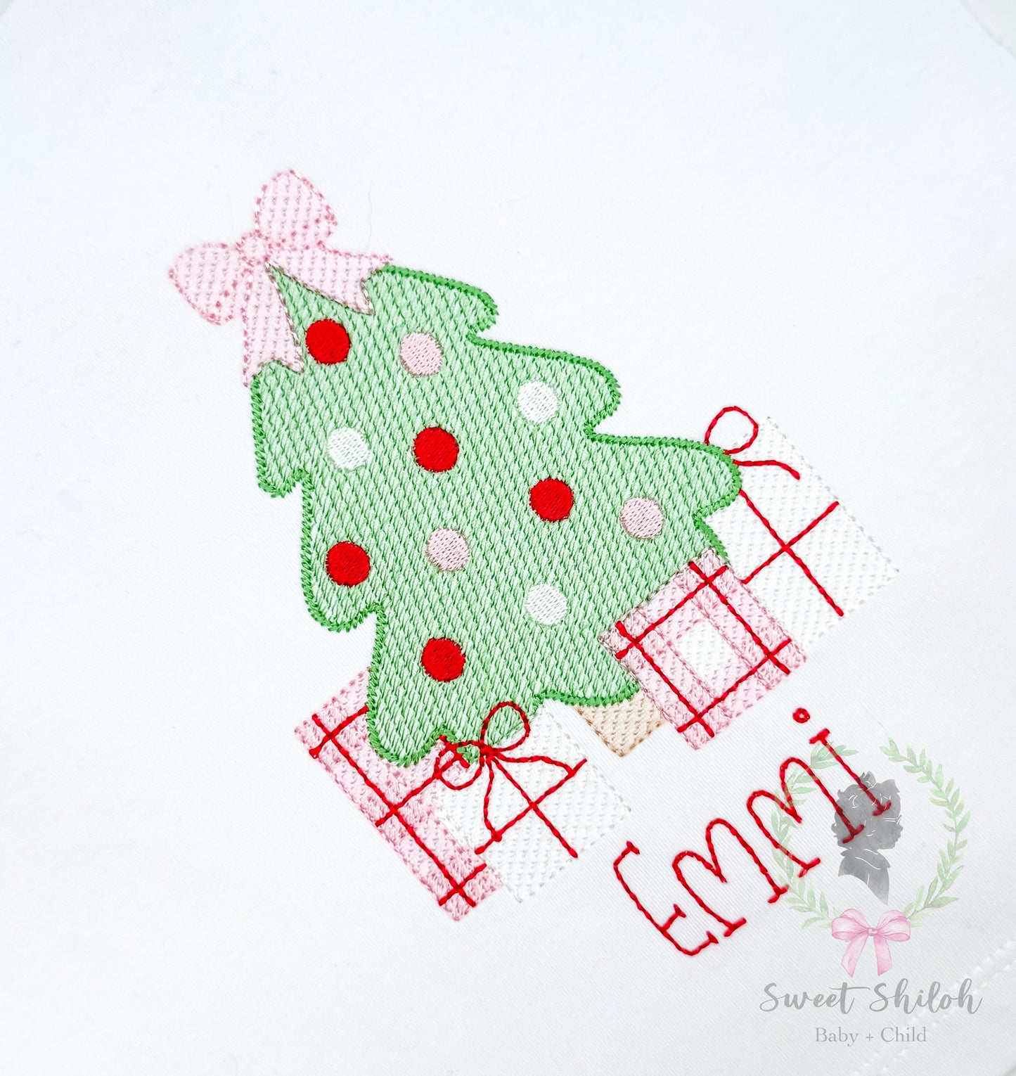 Christmas Bow Tree with Gifts Sketch